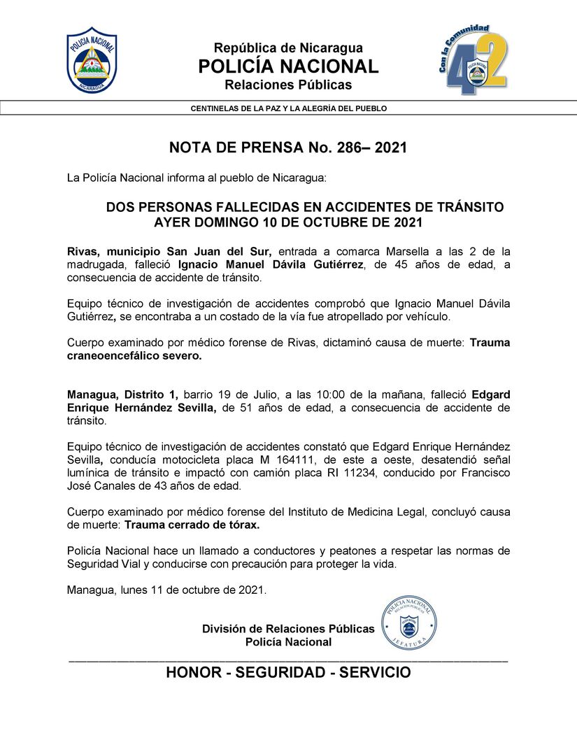 accidentes